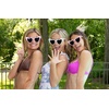 image:imageFunky Junque Heart Shaped Sunglasses Women Fashion Eyewear  Sturdy plastic heart shaped sunglasses with playful frames for bachelorette parties girls night out amp photos10 Pack  1 White Bride  9 Peach Squad