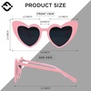 image:imageFunky Junque Heart Shaped Sunglasses Women Fashion Eyewear  Sturdy plastic heart shaped sunglasses with playful frames for bachelorette parties girls night out amp photos10 Pack  1 White  9 PeachPeach Lenses