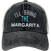 image:imageFunky Junque Ill Bring The Mesh Trucker Hats  Lightweight Cotton Cap with Sun Protection Golf Beach and Bachelorette Parties Casual Caps for WomenIll Bring the Margarita  Washed BlackTeal