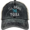 image:imageFunky Junque Ill Bring The Mesh Trucker Hats  Lightweight Cotton Cap with Sun Protection Golf Beach and Bachelorette Parties Casual Caps for WomenIll Bring the Tequila