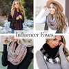 image:imageFunky Junque Infinity Scarf for Women  Oversized Chunky Cable Knit Warm Winter Womens Infinity Neck Scarves Circle Wrap1 Leopard Print  Black