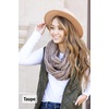 image:imageFunky Junque Infinity Scarf for Women  Oversized Chunky Cable Knit Warm Winter Womens Infinity Neck Scarves Circle Wrap2 Pack Black  Mustard