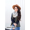 image:imageFunky Junque Infinity Scarf for Women  Oversized Chunky Cable Knit Warm Winter Womens Infinity Neck Scarves Circle WrapBlack  Confetti