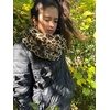 image:imageFunky Junque Infinity Scarf for Women  Oversized Chunky Cable Knit Warm Winter Womens Infinity Neck Scarves Circle WrapBlack  Purple  Orange  Teal  4 Tone Mix