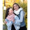 image:imageFunky Junque Infinity Scarf for Women  Oversized Chunky Cable Knit Warm Winter Womens Infinity Neck Scarves Circle WrapBlack  Purple  Orange  Teal  4 Tone Mix