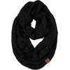 image:imageFunky Junque Infinity Scarf for Women  Oversized Chunky Cable Knit Warm Winter Womens Infinity Neck Scarves Circle WrapBlack
