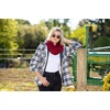 image:imageFunky Junque Infinity Scarf for Women  Oversized Chunky Cable Knit Warm Winter Womens Infinity Neck Scarves Circle WrapBurgundy