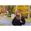 image:imageFunky Junque Infinity Scarf for Women  Oversized Chunky Cable Knit Warm Winter Womens Infinity Neck Scarves Circle WrapBurgundy