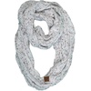 image:imageFunky Junque Infinity Scarf for Women  Oversized Chunky Cable Knit Warm Winter Womens Infinity Neck Scarves Circle WrapIvory  Confetti