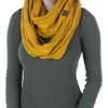 image:imageFunky Junque Infinity Scarf for Women  Oversized Chunky Cable Knit Warm Winter Womens Infinity Neck Scarves Circle WrapMustard