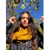 image:imageFunky Junque Infinity Scarf for Women  Oversized Chunky Cable Knit Warm Winter Womens Infinity Neck Scarves Circle WrapMustard