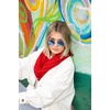 image:imageFunky Junque Infinity Scarf for Women  Oversized Chunky Cable Knit Warm Winter Womens Infinity Neck Scarves Circle WrapRed