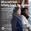 image:imageFunky Junque Infinity Scarf for Women  Oversized Chunky Winter Scarf Colorful Fall Scarves Soft Sweater Wrap Cozy Style2 Pack  Black  Charcoal