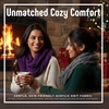 image:imageFunky Junque Infinity Scarf for Women  Oversized Chunky Winter Scarf Colorful Fall Scarves Soft Sweater Wrap Cozy Style2 Pack  Charcoal  Dark Purple