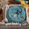 image:imageFunky Junque Infinity Scarf for Women  Oversized Chunky Winter Scarf Colorful Fall Scarves Soft Sweater Wrap Cozy Style4 Tone Mix  Turquoise  Grey  Blue  Ivory