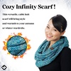 image:imageFunky Junque Infinity Scarf for Women  Oversized Chunky Winter Scarf Colorful Fall Scarves Soft Sweater Wrap Cozy Style4 Tone Mix  Turquoise  Grey  Blue  Ivory