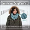 image:imageFunky Junque Infinity Scarf for Women  Oversized Chunky Winter Scarf Colorful Fall Scarves Soft Sweater Wrap Cozy Style4 Tone Mix  Turquoise  Grey  Blue  Ivory