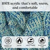 image:imageFunky Junque Infinity Scarf for Women  Oversized Chunky Winter Scarf Colorful Fall Scarves Soft Sweater Wrap Cozy Style4 Tone Mix  Turquoise  Grey  Blue  Ivory