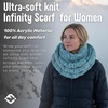image:imageFunky Junque Infinity Scarf for Women  Oversized Chunky Winter Scarf Colorful Fall Scarves Soft Sweater Wrap Cozy Style4 Tone Mix  Turquoise  Grey  Blue  Ivory