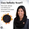 image:imageFunky Junque Infinity Scarf for Women  Oversized Chunky Winter Scarf Colorful Fall Scarves Soft Sweater Wrap Cozy StyleA Confetti Black Design