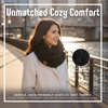 image:imageFunky Junque Infinity Scarf for Women  Oversized Chunky Winter Scarf Colorful Fall Scarves Soft Sweater Wrap Cozy StyleA Confetti Black Design