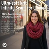 image:imageFunky Junque Infinity Scarf for Women  Oversized Chunky Winter Scarf Colorful Fall Scarves Soft Sweater Wrap Cozy StyleA Confetti Burgundy Design