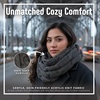 image:imageFunky Junque Infinity Scarf for Women  Oversized Chunky Winter Scarf Colorful Fall Scarves Soft Sweater Wrap Cozy StyleA Confetti Charcoal Design