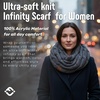 image:imageFunky Junque Infinity Scarf for Women  Oversized Chunky Winter Scarf Colorful Fall Scarves Soft Sweater Wrap Cozy StyleA Confetti Charcoal Design