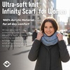 image:imageFunky Junque Infinity Scarf for Women  Oversized Chunky Winter Scarf Colorful Fall Scarves Soft Sweater Wrap Cozy StyleA Confetti Denim Design