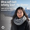 image:imageFunky Junque Infinity Scarf for Women  Oversized Chunky Winter Scarf Colorful Fall Scarves Soft Sweater Wrap Cozy StyleA Confetti Dove Grey Design