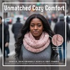 image:imageFunky Junque Infinity Scarf for Women  Oversized Chunky Winter Scarf Colorful Fall Scarves Soft Sweater Wrap Cozy StyleA Confetti Indi Pink Design