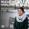 image:imageFunky Junque Infinity Scarf for Women  Oversized Chunky Winter Scarf Colorful Fall Scarves Soft Sweater Wrap Cozy StyleA Confetti Ivory Design