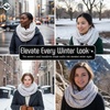 image:imageFunky Junque Infinity Scarf for Women  Oversized Chunky Winter Scarf Colorful Fall Scarves Soft Sweater Wrap Cozy StyleA Confetti Ivory Design