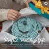 image:imageFunky Junque Infinity Scarf for Women  Oversized Chunky Winter Scarf Colorful Fall Scarves Soft Sweater Wrap Cozy StyleA Confetti Mint Design