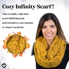 image:imageFunky Junque Infinity Scarf for Women  Oversized Chunky Winter Scarf Colorful Fall Scarves Soft Sweater Wrap Cozy StyleA Confetti Mustard Design