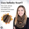 image:imageFunky Junque Infinity Scarf for Women  Oversized Chunky Winter Scarf Colorful Fall Scarves Soft Sweater Wrap Cozy StyleA Confetti Olive Design