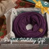 image:imageFunky Junque Infinity Scarf for Women  Oversized Chunky Winter Scarf Colorful Fall Scarves Soft Sweater Wrap Cozy StyleA Confetti Purple Design