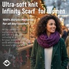 image:imageFunky Junque Infinity Scarf for Women  Oversized Chunky Winter Scarf Colorful Fall Scarves Soft Sweater Wrap Cozy StyleA Confetti Purple Design