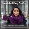 image:imageFunky Junque Infinity Scarf for Women  Oversized Chunky Winter Scarf Colorful Fall Scarves Soft Sweater Wrap Cozy StyleA Confetti Purple Design