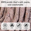 image:imageFunky Junque Infinity Scarf for Women  Oversized Chunky Winter Scarf Colorful Fall Scarves Soft Sweater Wrap Cozy StyleA Confetti Taupe Design