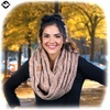 image:imageFunky Junque Infinity Scarf for Women  Oversized Chunky Winter Scarf Colorful Fall Scarves Soft Sweater Wrap Cozy StyleA Confetti Taupe Design