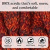 image:imageFunky Junque Infinity Scarf for Women  Oversized Chunky Winter Scarf Colorful Fall Scarves Soft Sweater Wrap Cozy StyleA Fire Rust Tricolor Mix