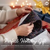 image:imageFunky Junque Infinity Scarf for Women  Oversized Chunky Winter Scarf Colorful Fall Scarves Soft Sweater Wrap Cozy StyleA Jet Black Kaleidoscope Tricolor Mi