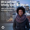 image:imageFunky Junque Infinity Scarf for Women  Oversized Chunky Winter Scarf Colorful Fall Scarves Soft Sweater Wrap Cozy StyleA Jet Black Kaleidoscope Tricolor Mi