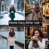 image:imageFunky Junque Infinity Scarf for Women  Oversized Chunky Winter Scarf Colorful Fall Scarves Soft Sweater Wrap Cozy StyleA Jet Black Kaleidoscope Tricolor Mi