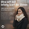 image:imageFunky Junque Infinity Scarf for Women  Oversized Chunky Winter Scarf Colorful Fall Scarves Soft Sweater Wrap Cozy StyleBeige
