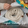 image:imageFunky Junque Infinity Scarf for Women  Oversized Chunky Winter Scarf Colorful Fall Scarves Soft Sweater Wrap Cozy StyleBeige