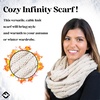image:imageFunky Junque Infinity Scarf for Women  Oversized Chunky Winter Scarf Colorful Fall Scarves Soft Sweater Wrap Cozy StyleBeige