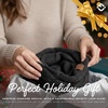 image:imageFunky Junque Infinity Scarf for Women  Oversized Chunky Winter Scarf Colorful Fall Scarves Soft Sweater Wrap Cozy StyleBlack