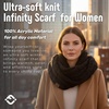 image:imageFunky Junque Infinity Scarf for Women  Oversized Chunky Winter Scarf Colorful Fall Scarves Soft Sweater Wrap Cozy StyleBlack